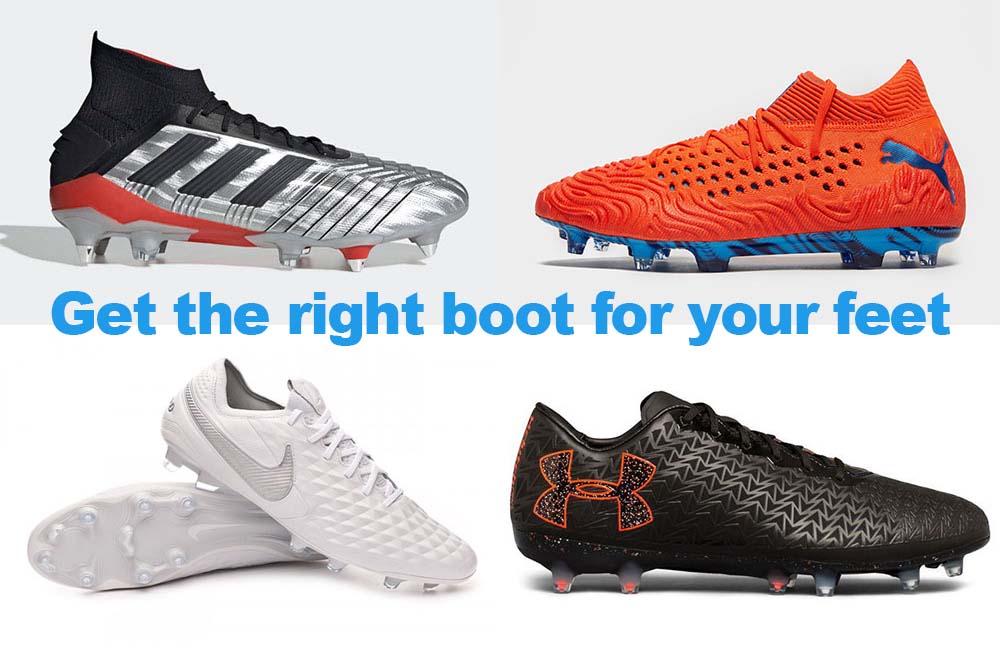Choosing the right football boots for your feet