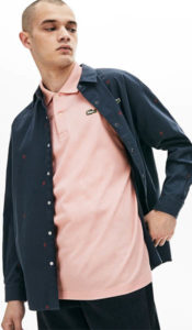 Men's Pink Lacoste Polo Shirt